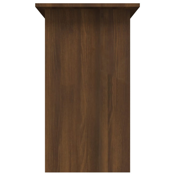 Työpöytä ruskea tammi 80x45x74 cm tekninen puu