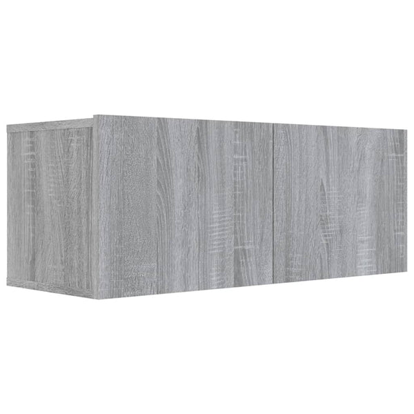 TV-seinäkaappi harmaa Sonoma 80x30x30 cm tekninen puu