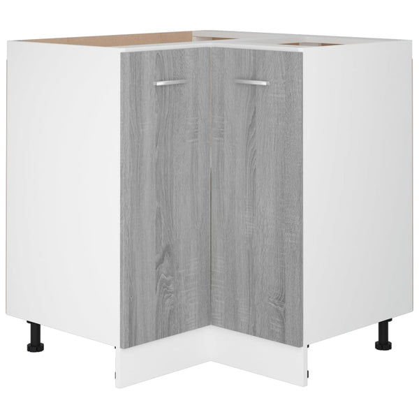 Harmaa keittiön kaappi Pompilas 75,5x75,5x81,5cm (puinen)