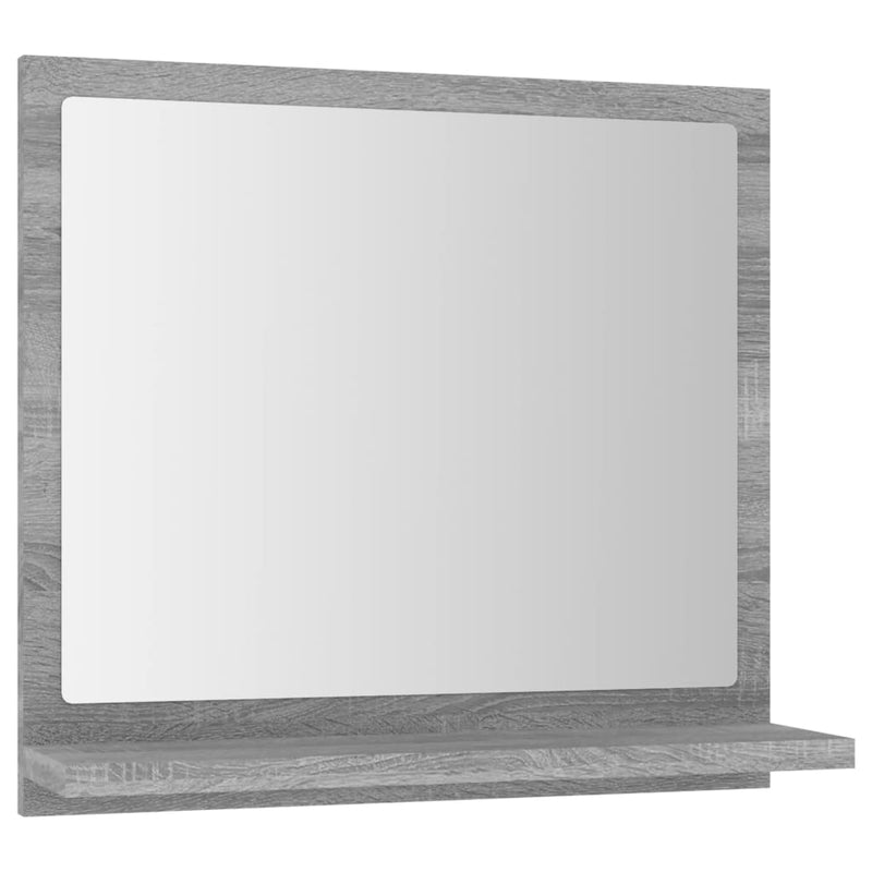 Harmaa kylpyhuoneen peili Jiiajing 40x10,5x37cm (puinen)