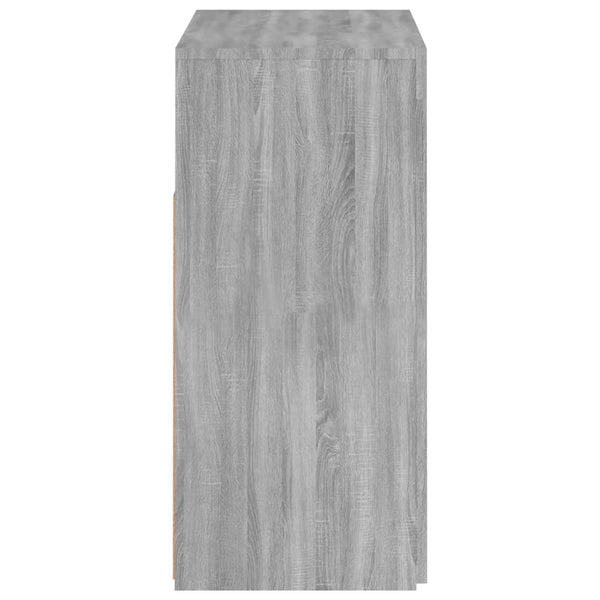 Senkki LED-valoilla harmaa Sonoma 80x35x75 cm