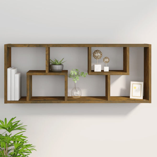 Seinähylly savutammi 36x16x90 cm tekninen puu