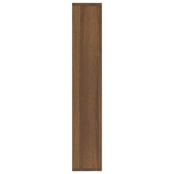 Seinähylly ruskea tammi 36x16x90 cm tekninen puu