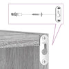 Harmaa sonoma wall cube hyllyt Annemona 30x15x30cm (6 kpl)