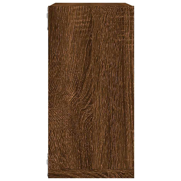 Ruskea tammi kuutioseinähyllyt Annemona 30x15x30cm (2 kpl)