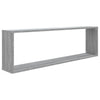 Harmaa seinäkuutiohyllyt Nelucu 100x15x30cm (4 kpl sonoma puinen)
