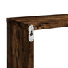 Seinäkuutiohyllyt 2 kpl savutammi 80x15x26,5 cm tekninen puu