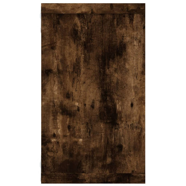 Seinäkuutiohyllyt 4 kpl savutammi 80x15x26,5 cm tekninen puu