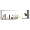 Seinäkuutiohylly 2 kpl harmaa Sonoma 80x15x26,5 cm tekninen puu