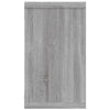 Seinäkuutiohylly 2 kpl harmaa Sonoma 80x15x26,5 cm tekninen puu