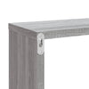 Seinäkuutiohylly 2 kpl harmaa Sonoma 80x15x26,5 cm tekninen puu