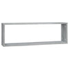 Seinäkuutiohylly 4 kpl harmaa Sonoma 80x15x26,5 cm tekninen puu
