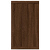 Seinäkuutiohyllyt 2 kpl ruskea tammi 80x15x26,5 cm tekninen puu