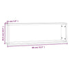 Seinäkuutiohyllyt 2 kpl ruskea tammi 80x15x26,5 cm tekninen puu