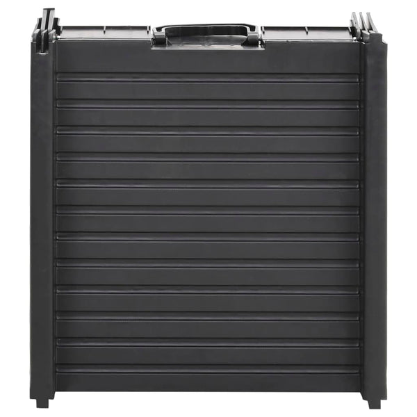 Taitettava koiran ramppi musta 153x40x12,5 cm muovi