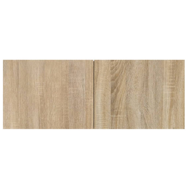 TV-seinäkaapit 2 kpl Sonoma-tammi 80x30x30 cm tekninen puu