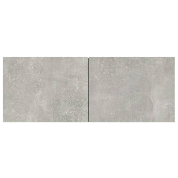 TV-seinäkaapit 2 kpl betoninharmaa 80x30x30 cm tekninen puu