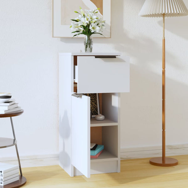 Senkki valkoinen 30x30x70 cm tekninen puu