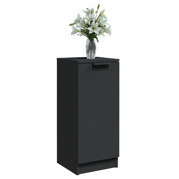 Senkit 2 kpl musta 30x30x70 cm tekninen puu