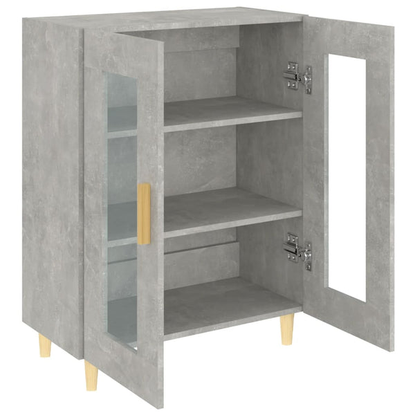 Senkki betoninharmaa 69,5x34x90 cm tekninen puu