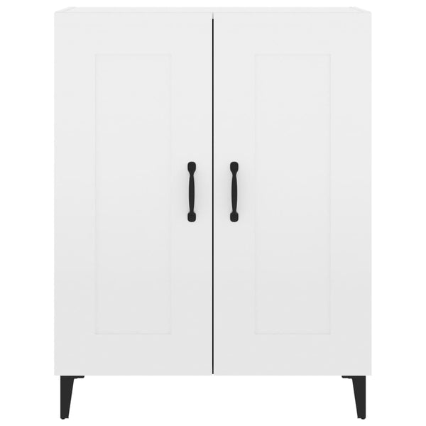 Senkki korkeakiilto valkoinen 69,5x34x90 cm tekninen puu