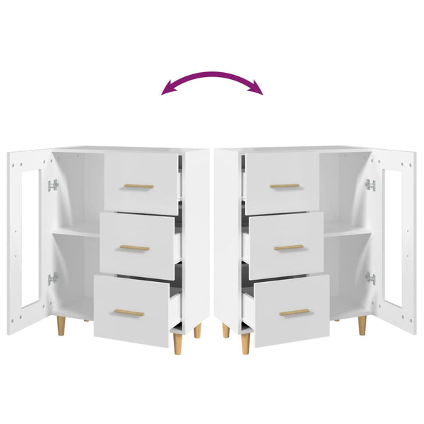 Senkki valkoinen 69,5x34x90 cm tekninen puu