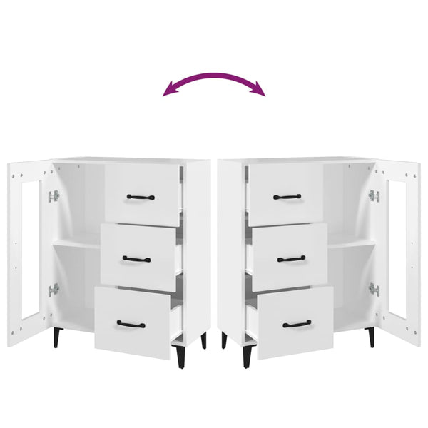 Senkki valkoinen 69,5x34x90 cm tekninen puu