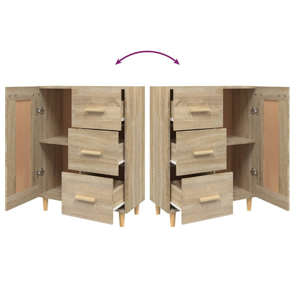 Senkki Sonoma-tammi 69,5x34x90 cm tekninen puu