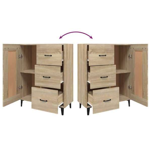 Senkki Sonoma-tammi 69,5x34x90 cm tekninen puu