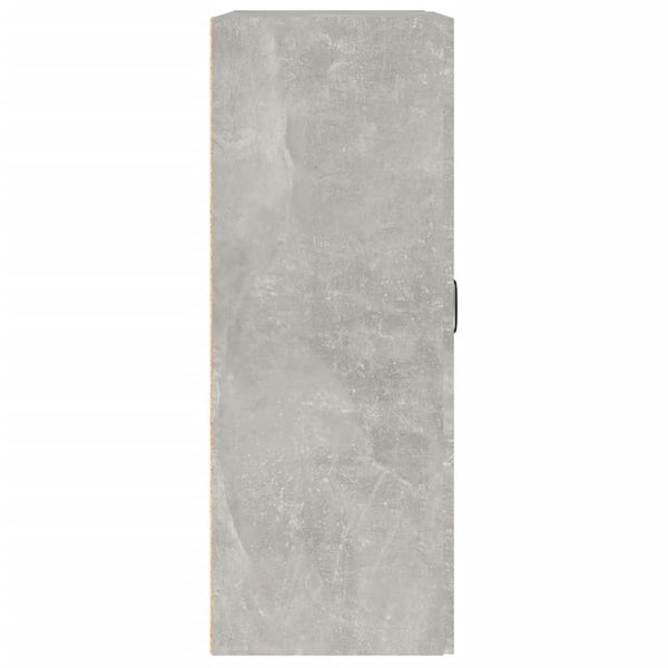 Riippuva seinäkaappi betoninharmaa 69,5x32,5x90 cm