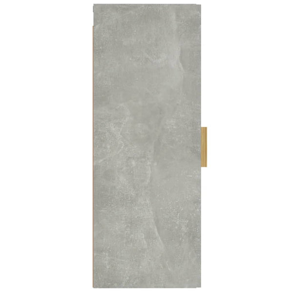 Seinäkaappi betoninharmaa 34,5x34x90 cm tekninen puu