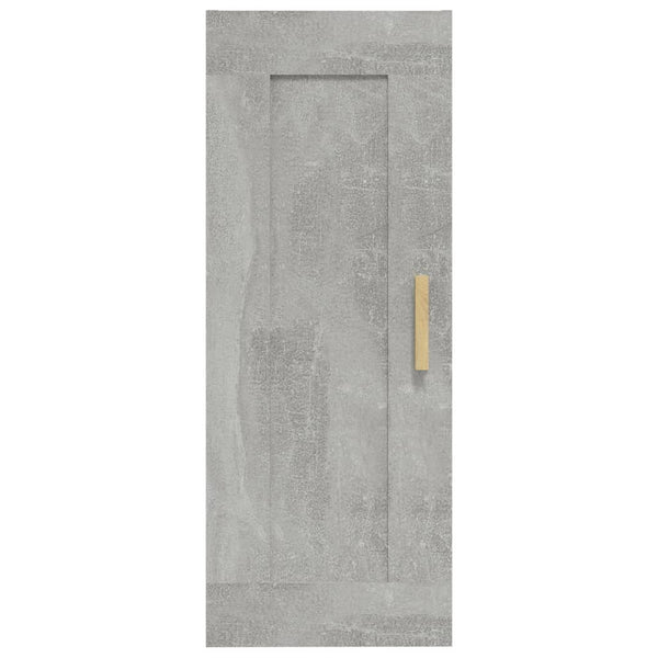 Seinäkaappi betoninharmaa 35x34x90 cm tekninen puu