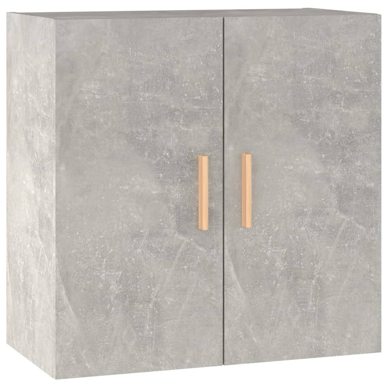 Betoninharmaa seinäkaappi Pisarov 60x30x60cm (puinen)