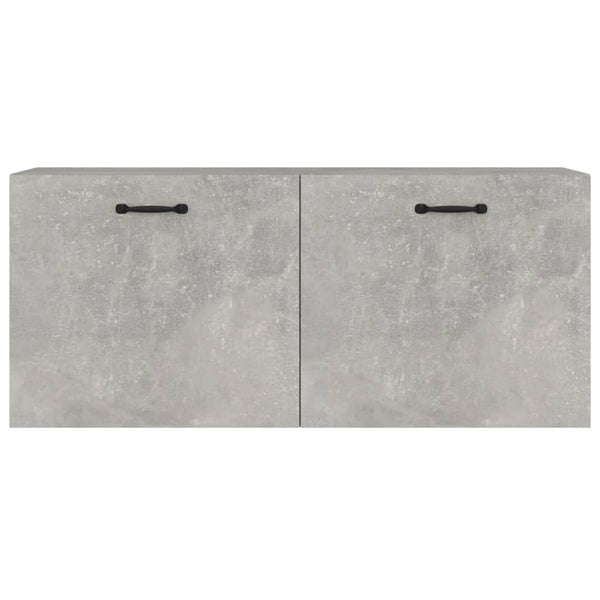 Seinäkaappi betoninharmaa 80x36,5x35 cm tekninen puu