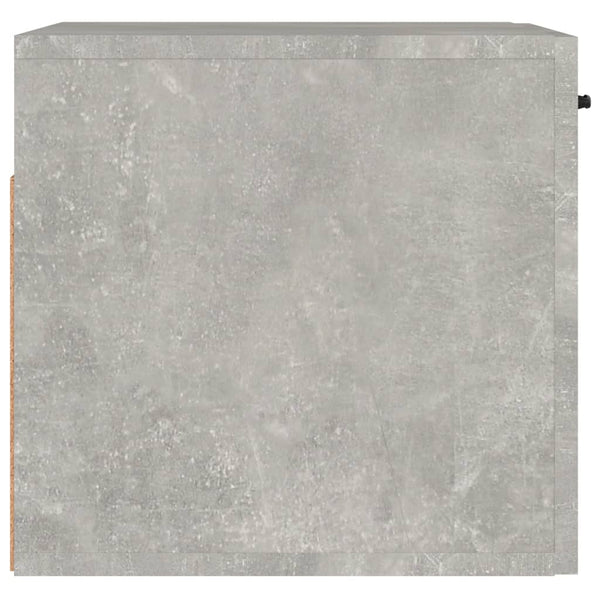 Seinäkaappi betoninharmaa 80x36,5x35 cm tekninen puu