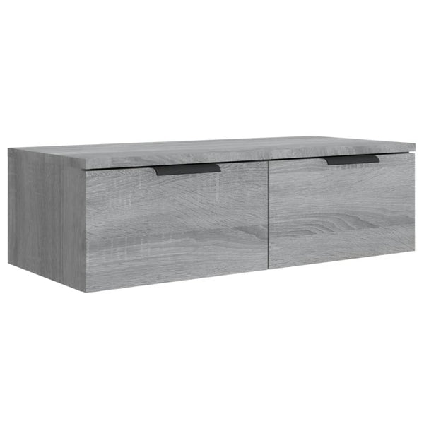 TV-seinäkaappi harmaa Sonoma 68x30x20 cm tekninen puu