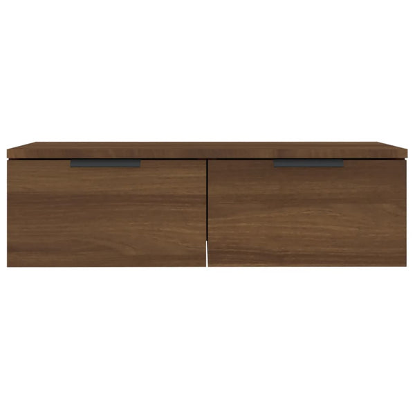 Seinäkaappi ruskea tammi 68x30x20 cm tekninen puu
