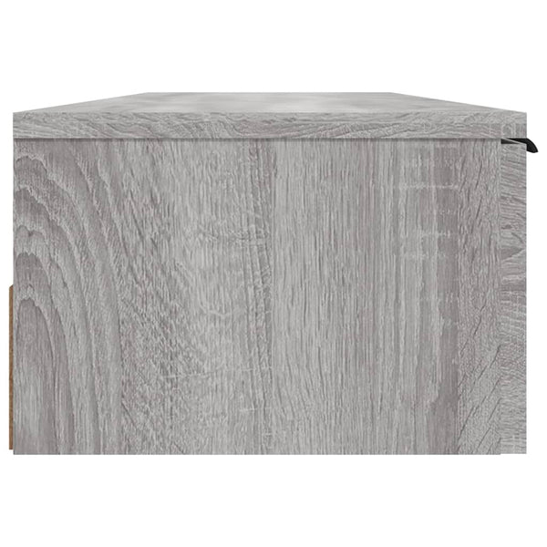 Seinäkaappi harmaa Sonoma 102x30x20 cm tekninen puu