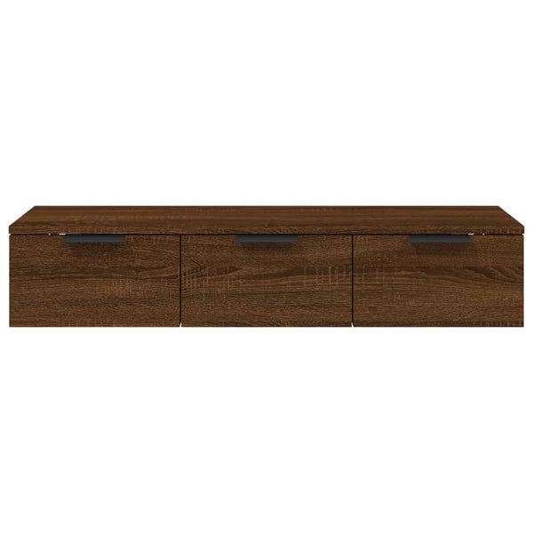 Seinäkaappi ruskea tammi 102x30x20 cm tekninen puu