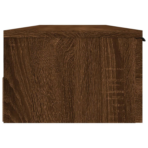 Seinäkaappi ruskea tammi 102x30x20 cm tekninen puu