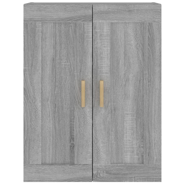 Seinäkaappi harmaa Sonoma 69,5x32,5x90 cm tekninen puu