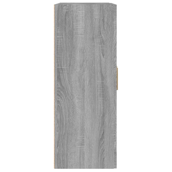 Seinäkaappi harmaa Sonoma 69,5x32,5x90 cm tekninen puu