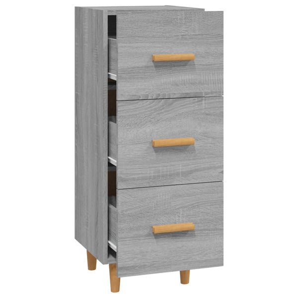 Senkki harmaa Sonoma 34,5x34x90 cm tekninen puu