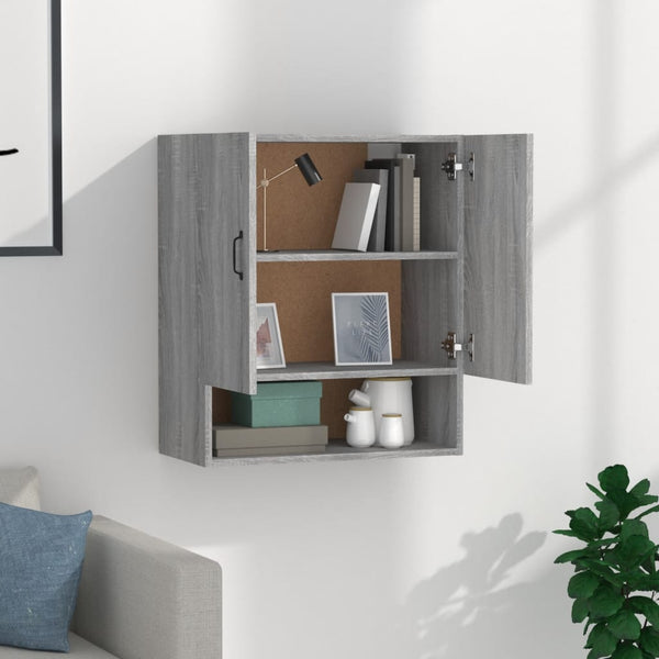 Seinäkaappi harmaa Sonoma 60x31x70 cm tekninen puu