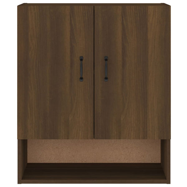 Seinäkaappi ruskea tammi 60x31x70 cm tekninen puu