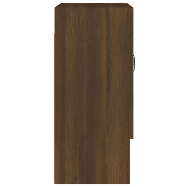 Seinäkaappi ruskea tammi 60x31x70 cm tekninen puu