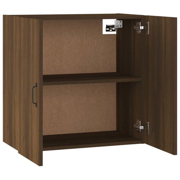 TV-seinäkaappi ruskea tammi 60x31x60 cm tekninen puu