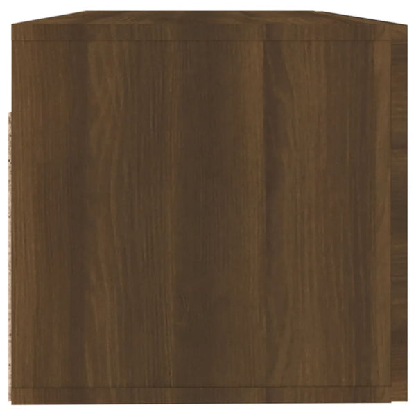 Seinäkaappi ruskea tammi 100x36,5x35 cm tekninen puu
