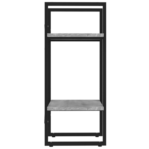 2-kerroksinen Kirjahylly harmaa Sonoma 40x30x70 cm tekninen puu