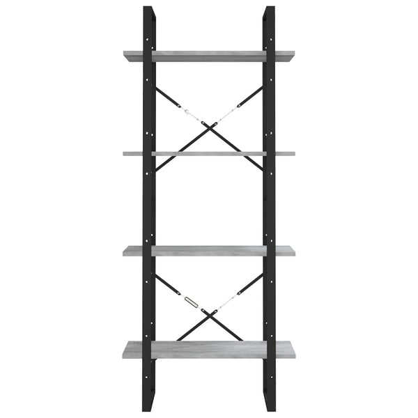 4-kerroksinen Kirjahylly harm. Sonoma 60x30x140 cm tekninen puu